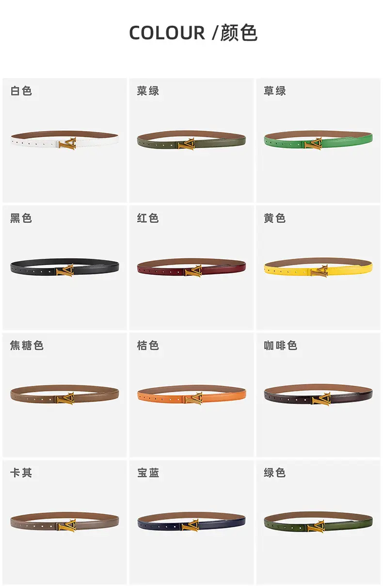 Pink Vintage L-shaped Buckle Belt for Women — feature 7