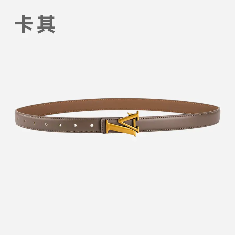Pink Vintage L-shaped Buckle Belt for Women - Image 10