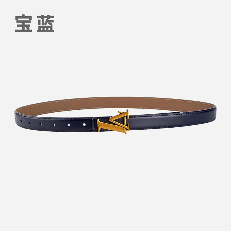 Pink Vintage L-shaped Buckle Belt for Women - Image 11