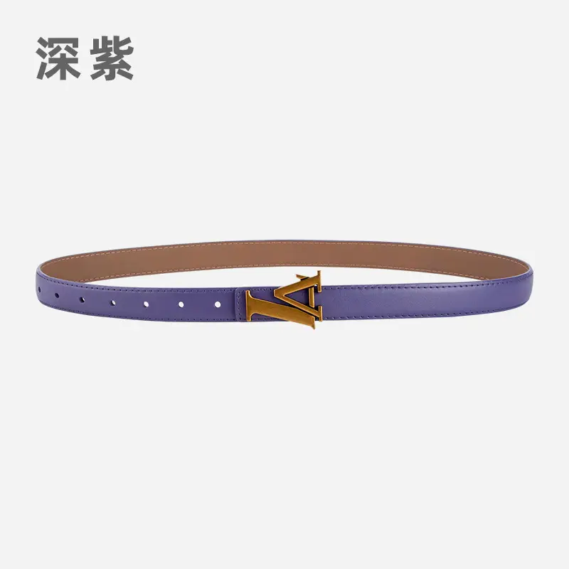 Pink Vintage L-shaped Buckle Belt for Women - Image 21