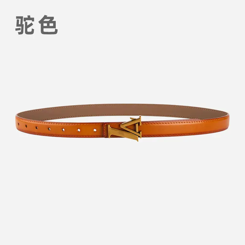 Pink Vintage L-shaped Buckle Belt for Women - Image 23