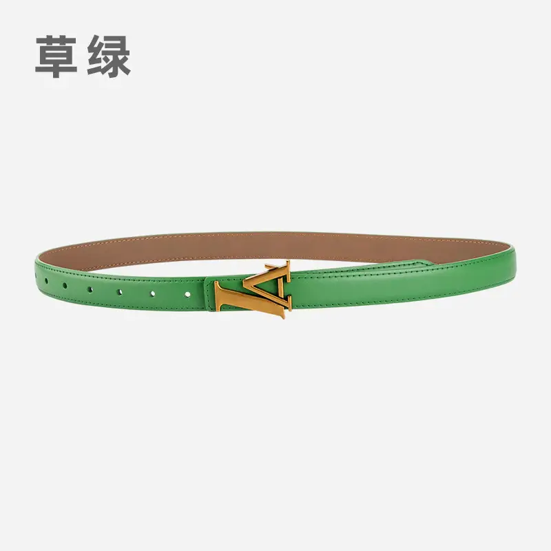 Pink Vintage L-shaped Buckle Belt for Women - Image 3