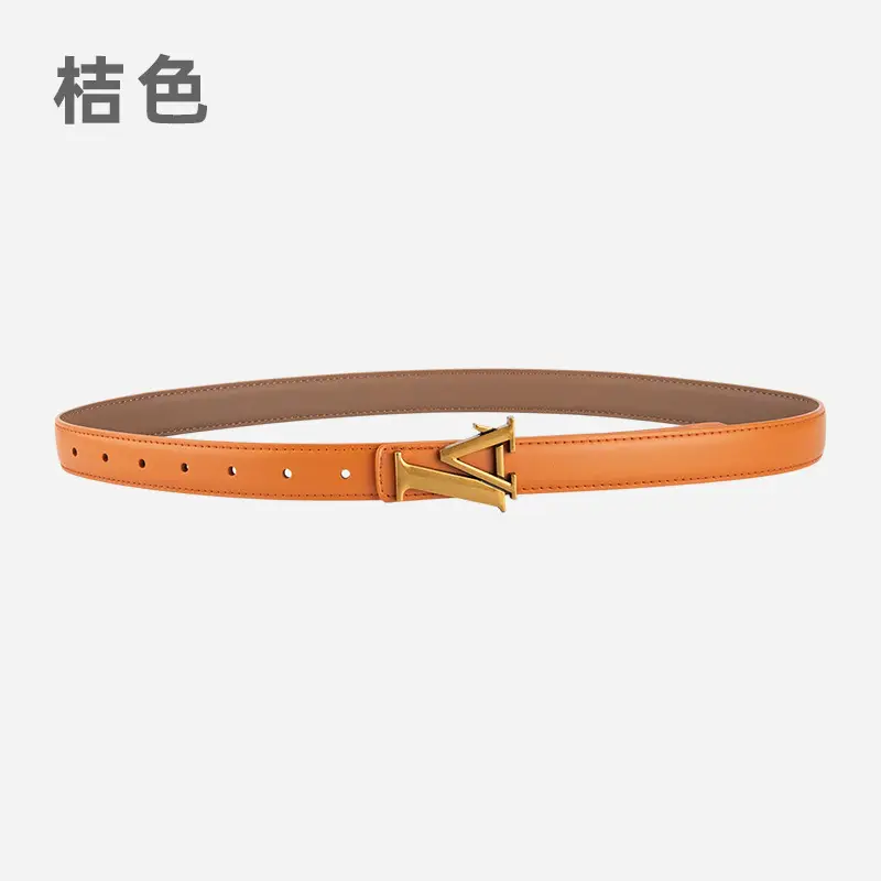 Pink Vintage L-shaped Buckle Belt for Women - Image 8