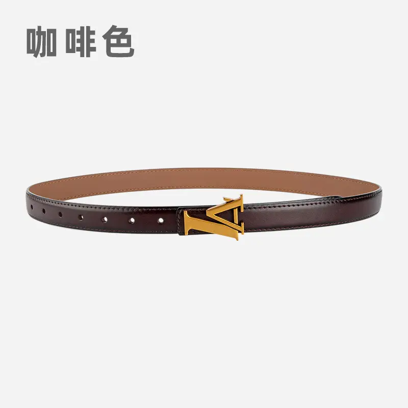 Pink Vintage L-shaped Buckle Belt for Women - Image 9