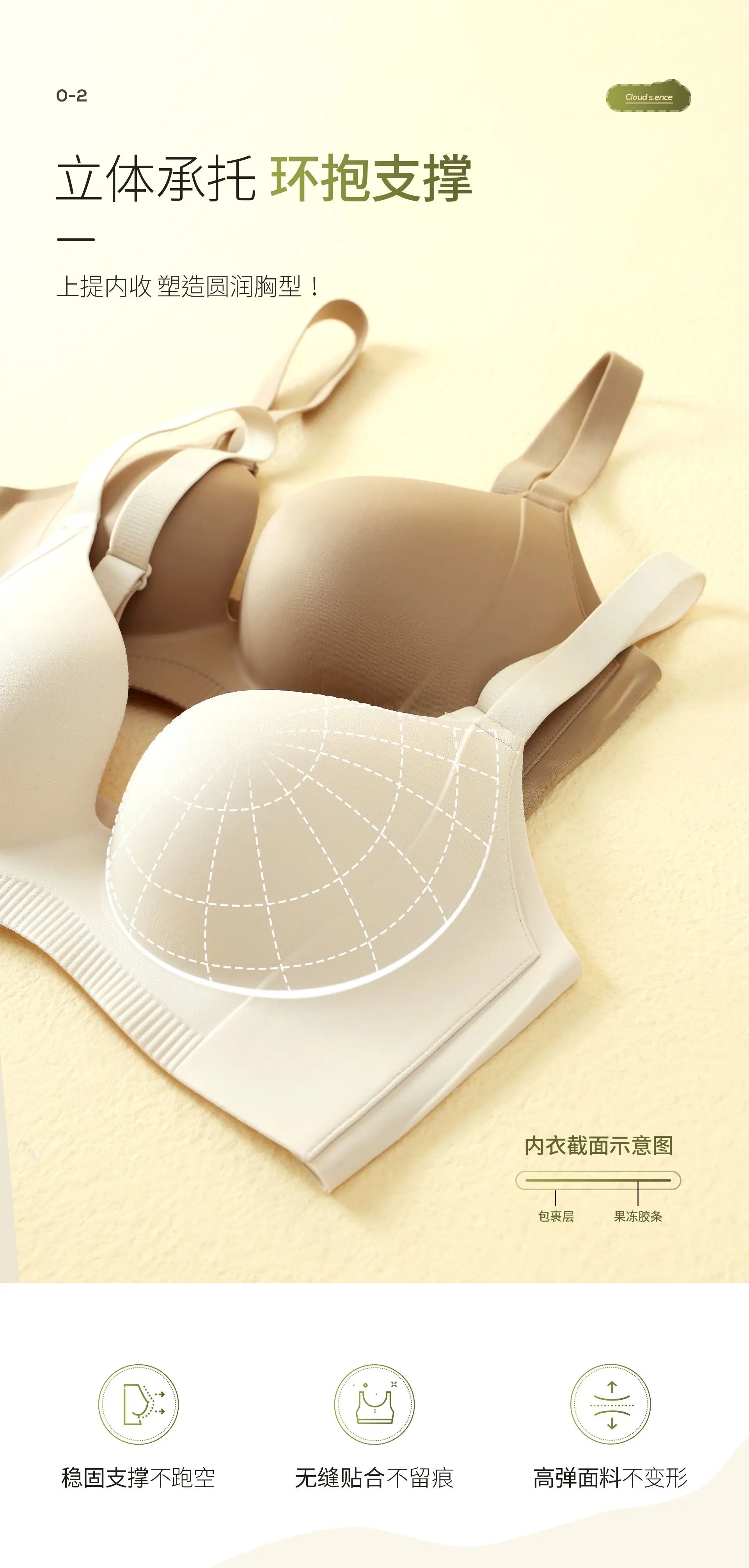 Naked Curve Bra Seamless One-Piece Soft Support — feature 5