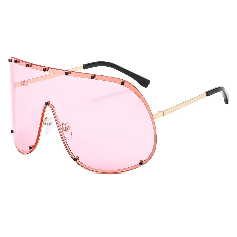 Liu Yifei Sunglasses UV400 Large Frame Black - Image 9