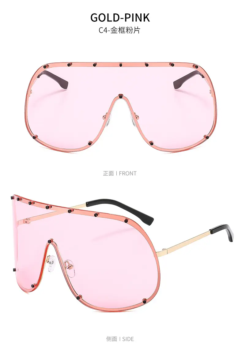 Liu Yifei Sunglasses UV400 Large Frame Black β feature 14
