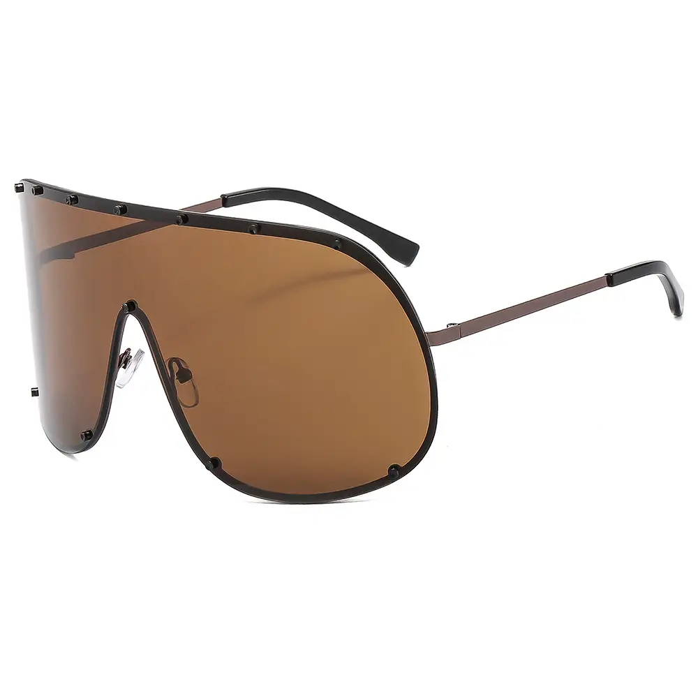 Liu Yifei Sunglasses UV400 Large Frame Black - Image 2