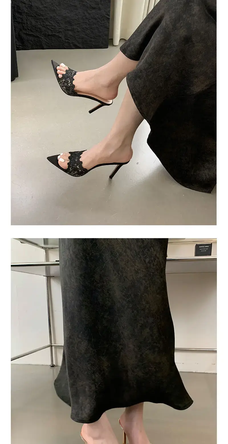 Women Embroidered Stiletto Heels Champagne Gold Spring 2024 — feature 5