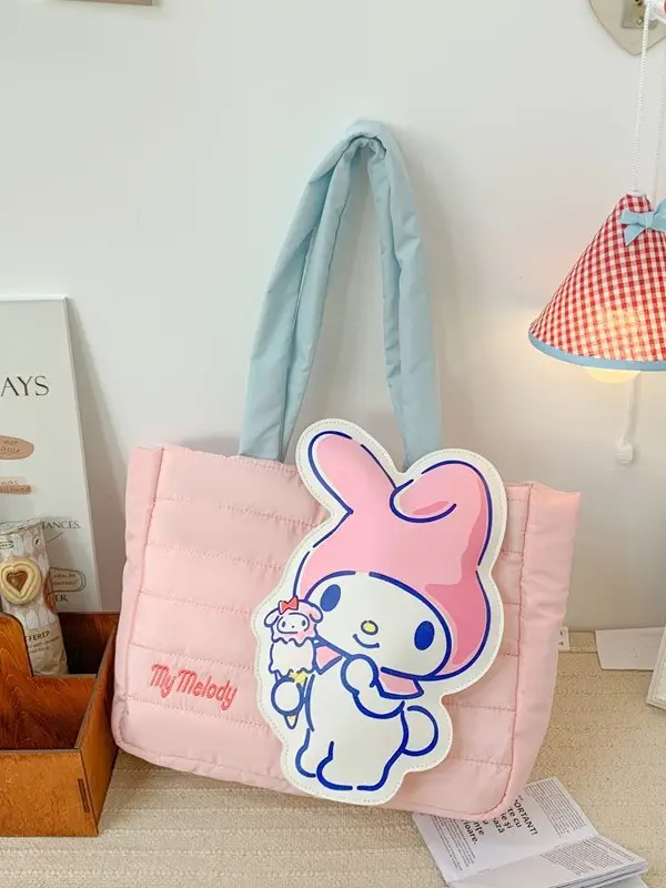 Cute Cartoon Rabbit Shoulder Bag Pink Large Capacity - Image 33