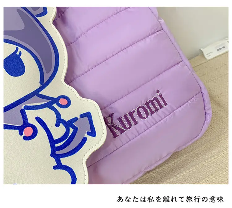 Cute Cartoon Rabbit Shoulder Bag Pink Large Capacity — feature 11