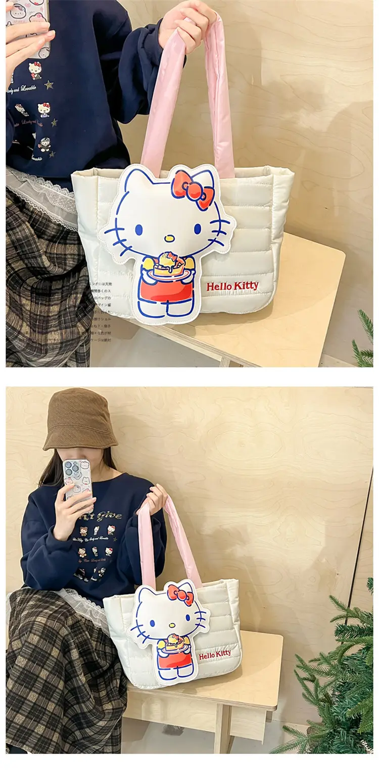 Cute Cartoon Rabbit Shoulder Bag Pink Large Capacity — feature 19