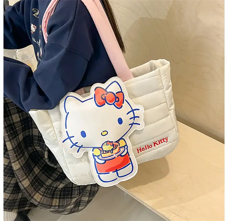 Cute Cartoon Rabbit Shoulder Bag Pink Large Capacity — feature 20