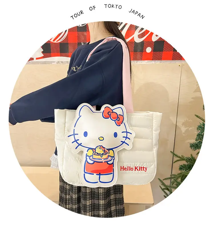 Cute Cartoon Rabbit Shoulder Bag Pink Large Capacity — feature 21