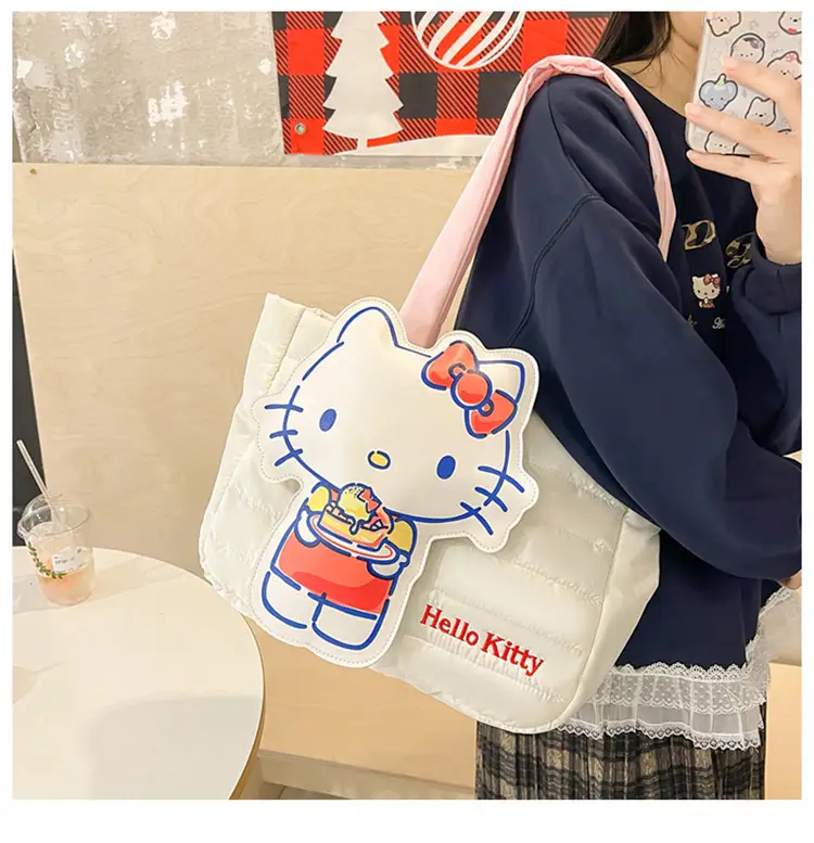 Cute Cartoon Rabbit Shoulder Bag Pink Large Capacity — feature 23