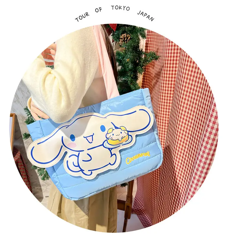 Cute Cartoon Rabbit Shoulder Bag Pink Large Capacity — feature 27