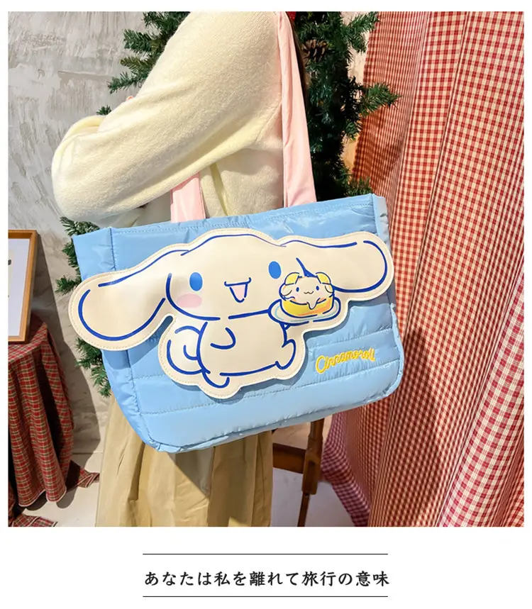 Cute Cartoon Rabbit Shoulder Bag Pink Large Capacity — feature 28