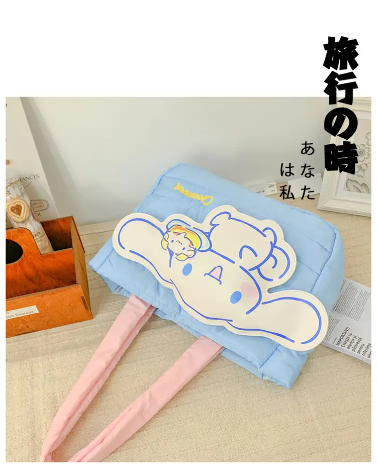 Cute Cartoon Rabbit Shoulder Bag Pink Large Capacity — feature 35