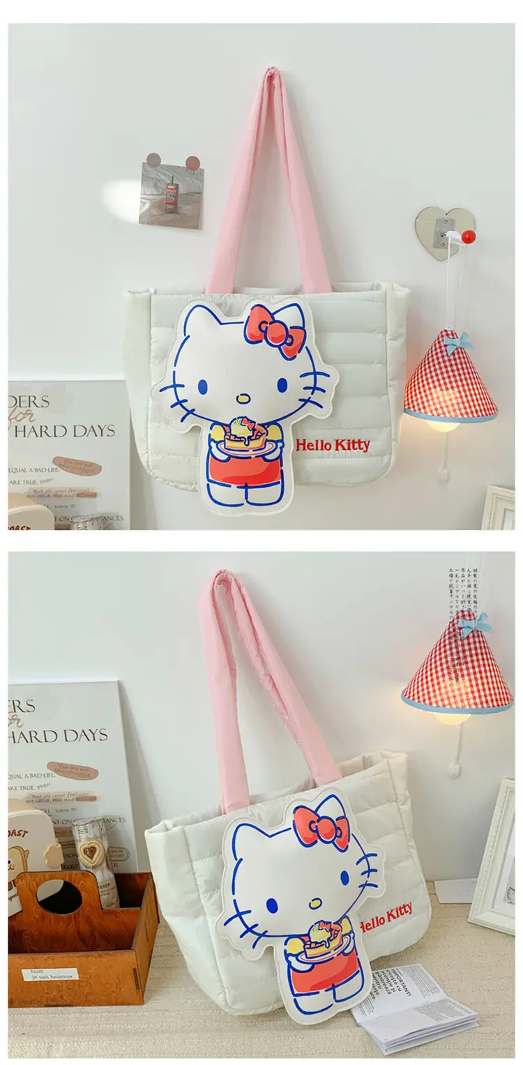 Cute Cartoon Rabbit Shoulder Bag Pink Large Capacity — feature 37