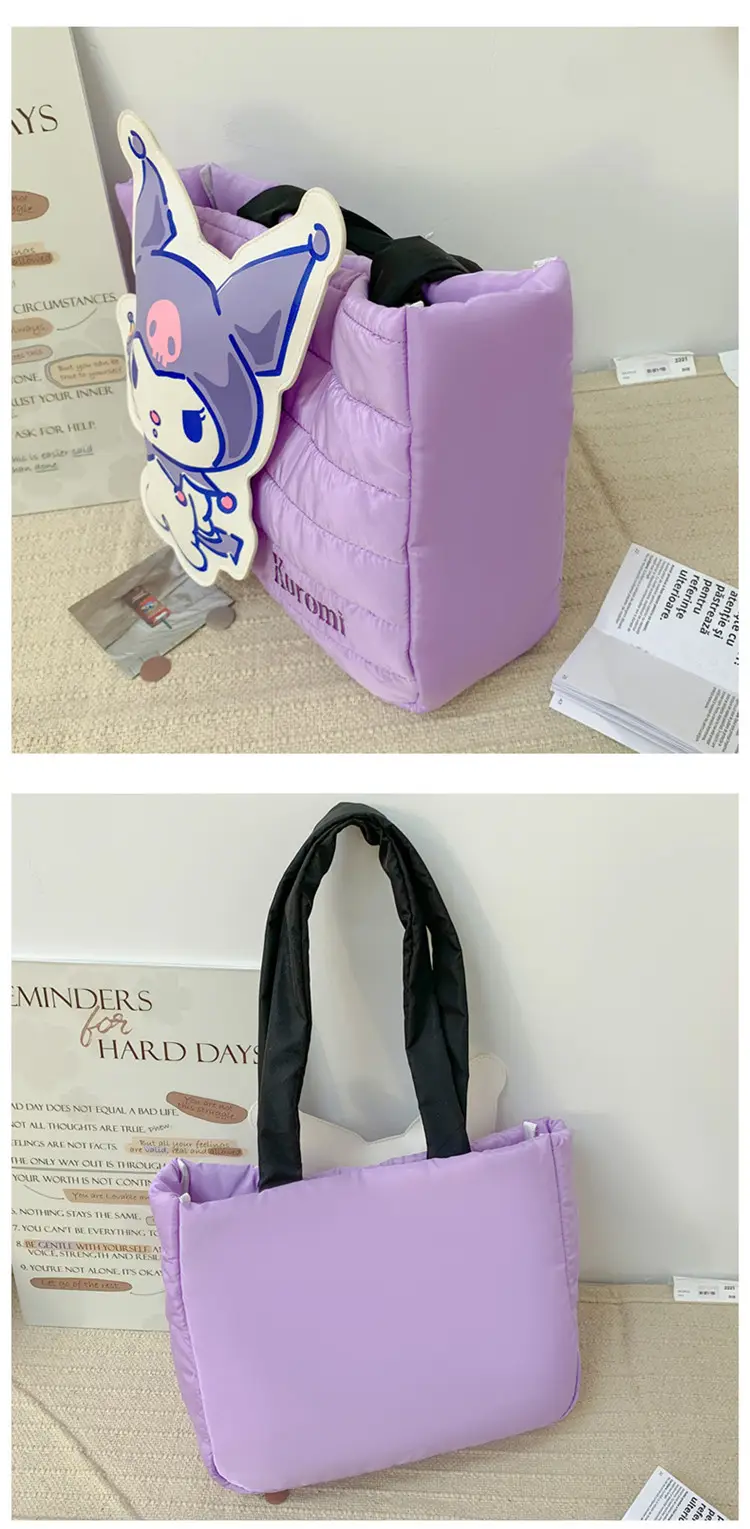 Cute Cartoon Rabbit Shoulder Bag Pink Large Capacity — feature 39