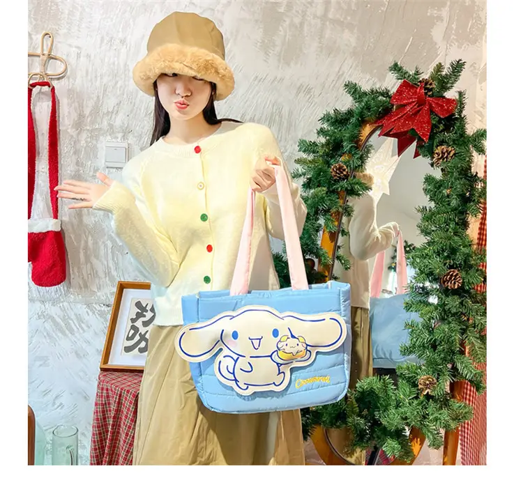 Cute Cartoon Rabbit Shoulder Bag Pink Large Capacity — feature 5
