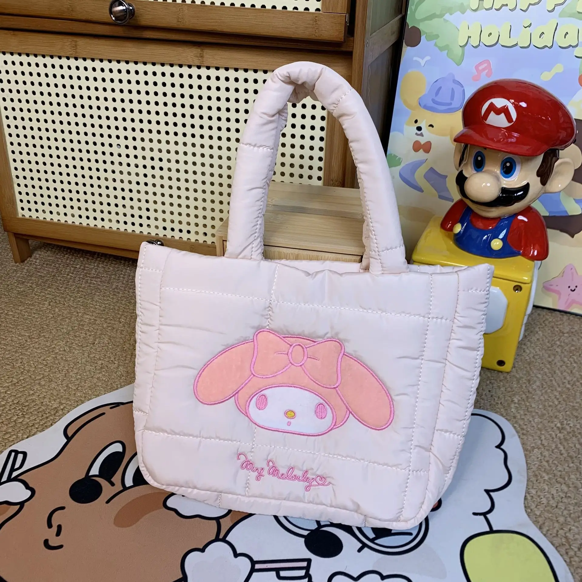 Cute Cartoon Rabbit Shoulder Bag Pink Large Capacity - Image 17