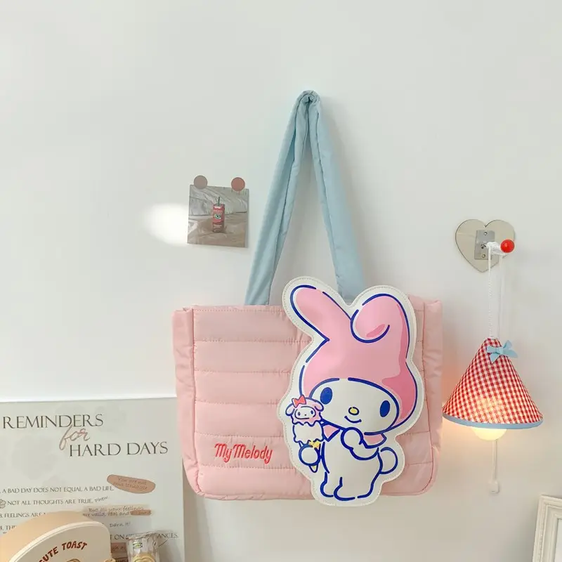 Cute Cartoon Rabbit Shoulder Bag Pink Large Capacity - Image 2