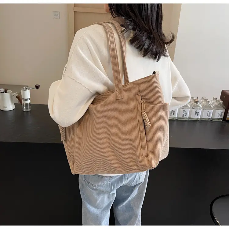 Women's Cream Crossbody Tote Bag Large Capacity Shoulder Commuter — feature 23