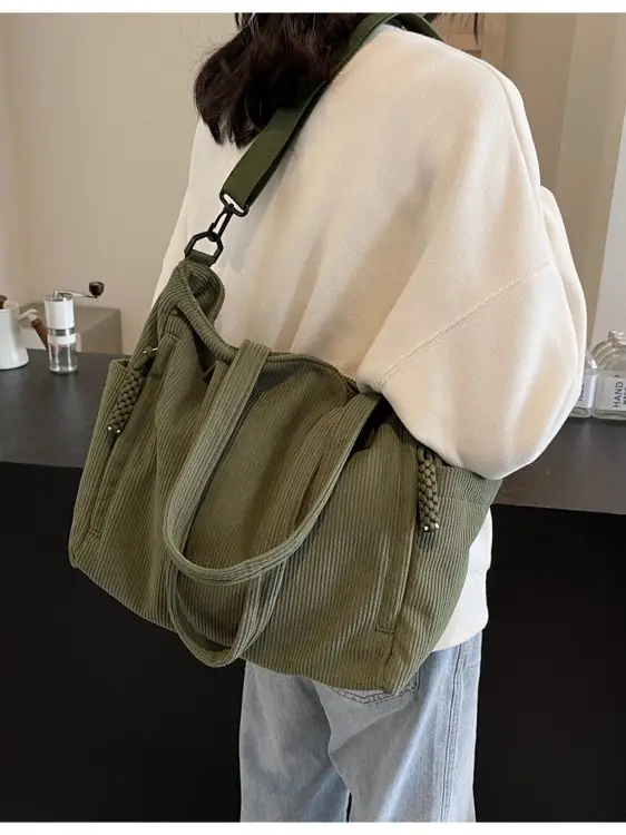 Women Crossbody Bag Olive Green Large Capacity 2026 - Image 7