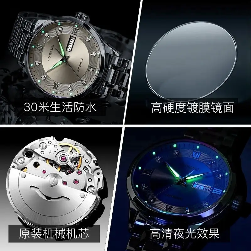 Men's Anti-Mechanical Explosion Watch with High Density Glass & Light Effect - Image 9