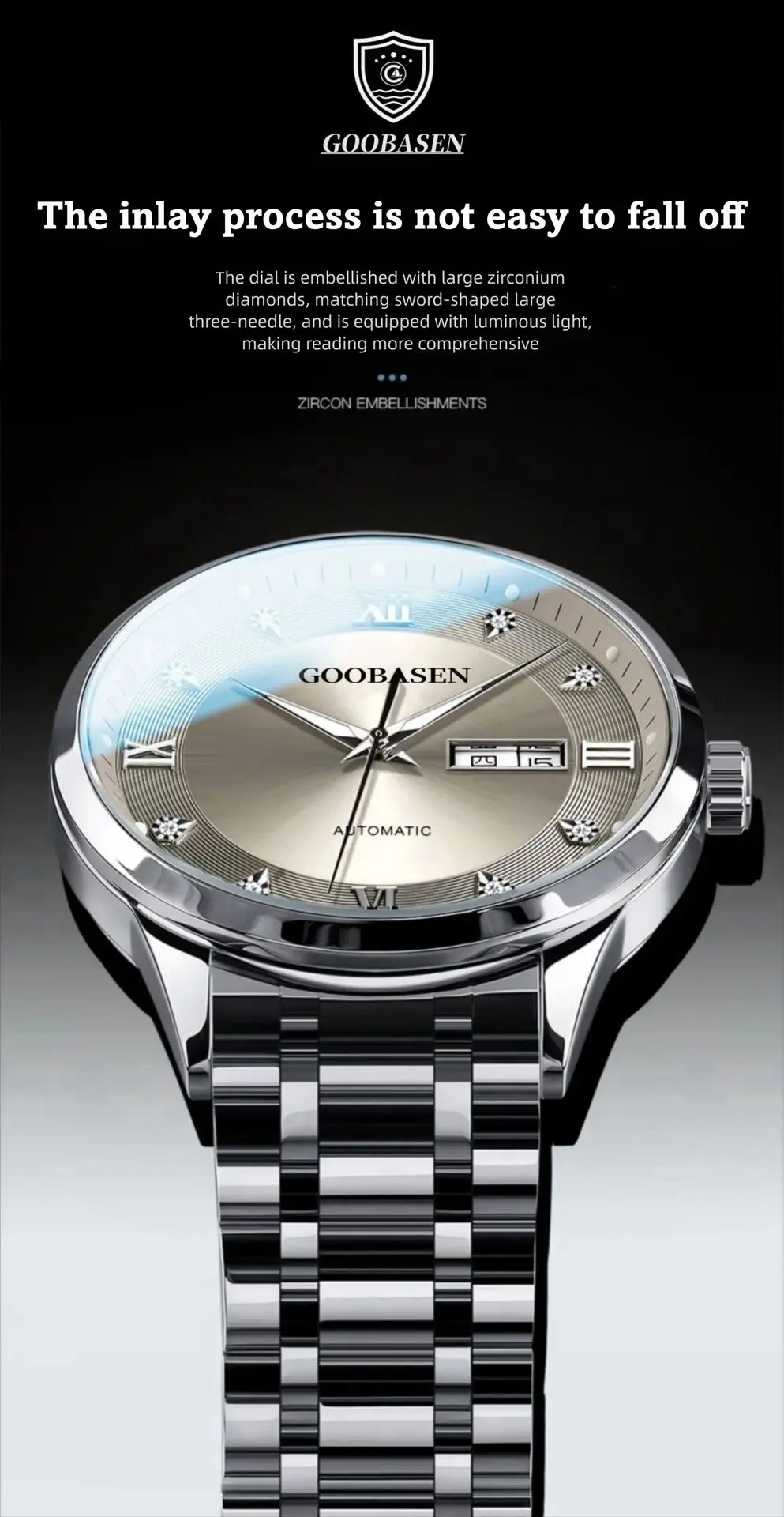 Men's Anti-Mechanical Explosion Watch with High Density Glass & Light Effect — feature 16