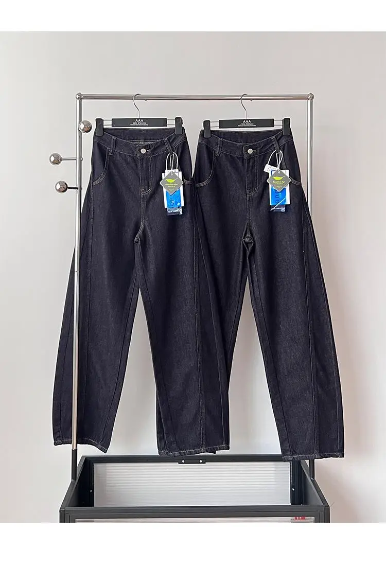 Dark Blue High-Waisted Wide Leg Pants for Women — feature 7