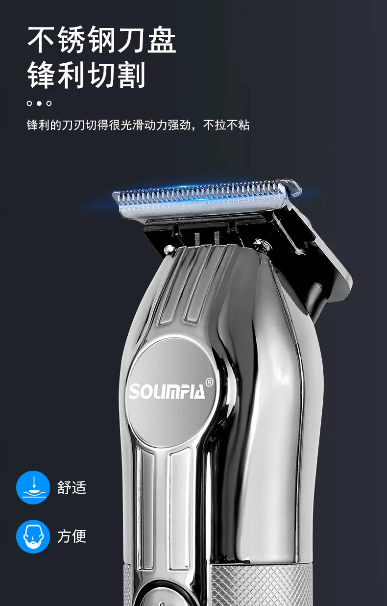 Soulfia Professional Hair Clipper with 6 Blades — feature 5