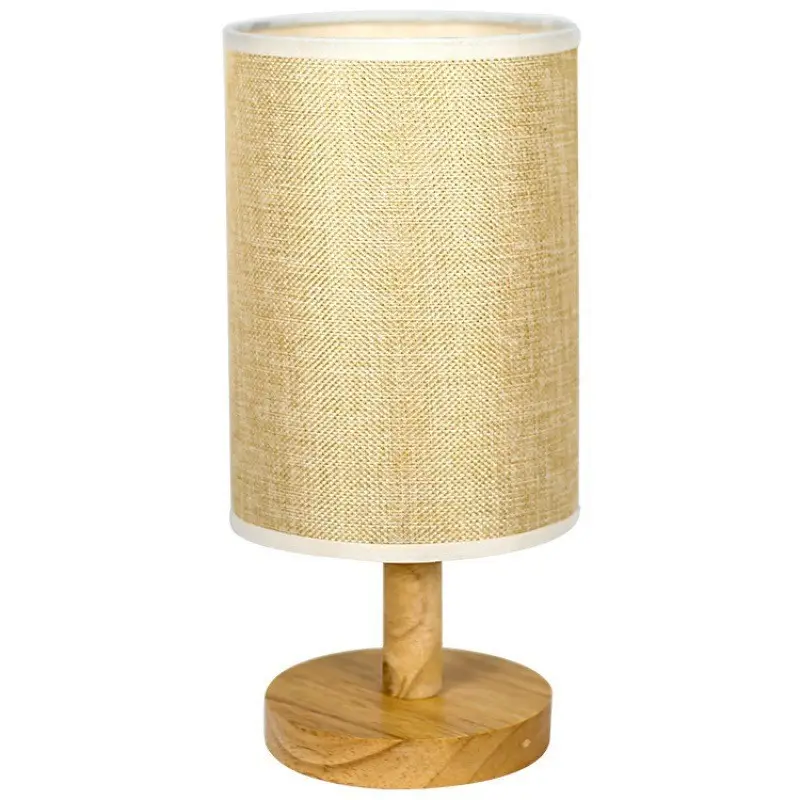 USB Wired Wooden Table Lamp Night Light for Bedroom