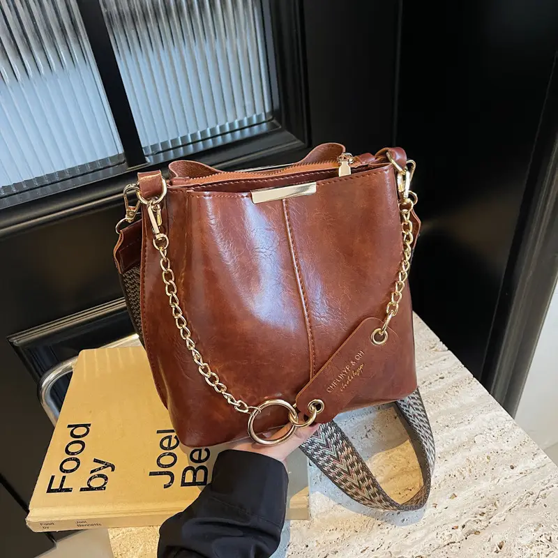 Korean Style Leather Satchel Bag for Women - Image 5