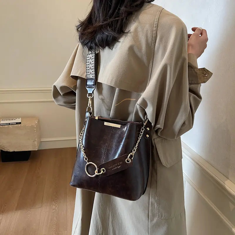 Korean Style Leather Satchel Bag for Women - Image 7