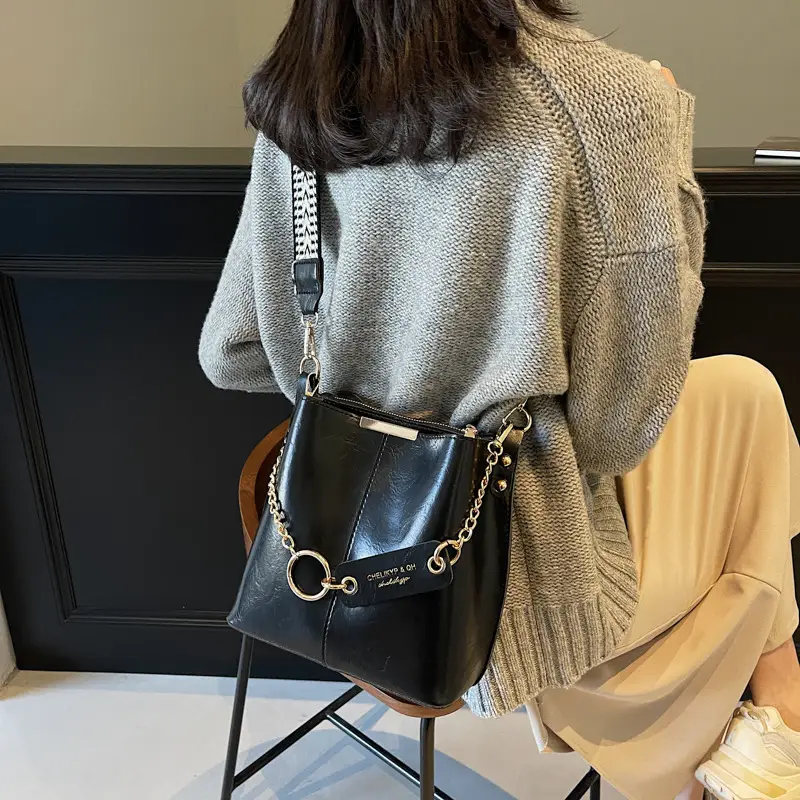 Korean Style Leather Satchel Bag for Women - Image 8