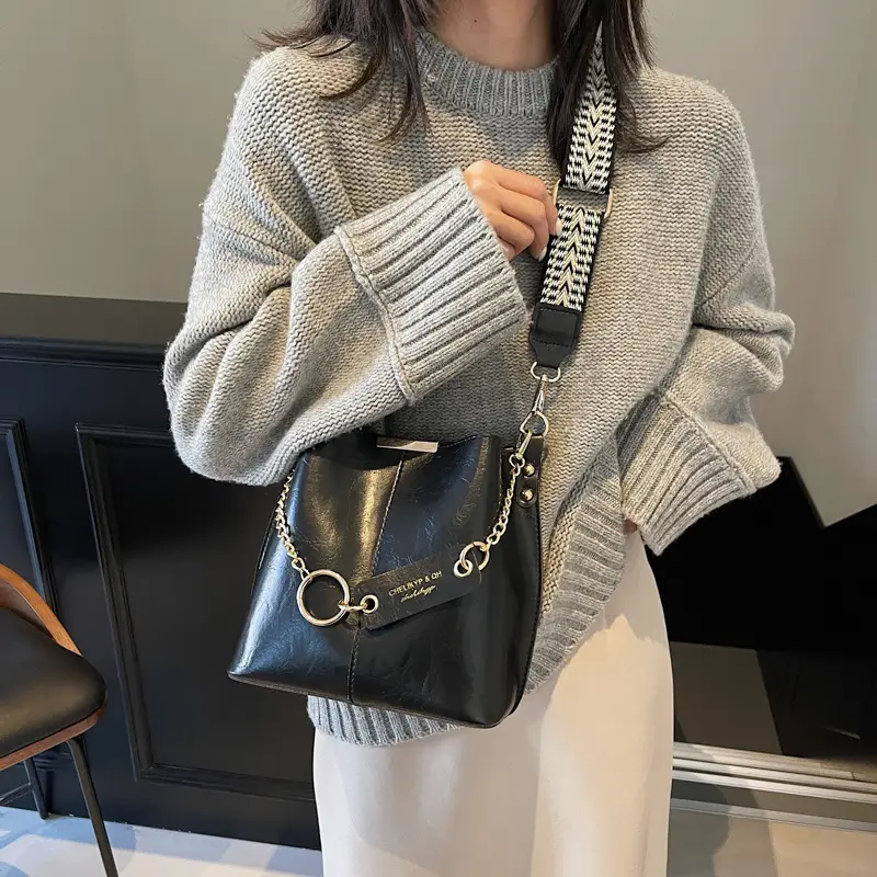 Korean Style Leather Satchel Bag for Women - Image 2