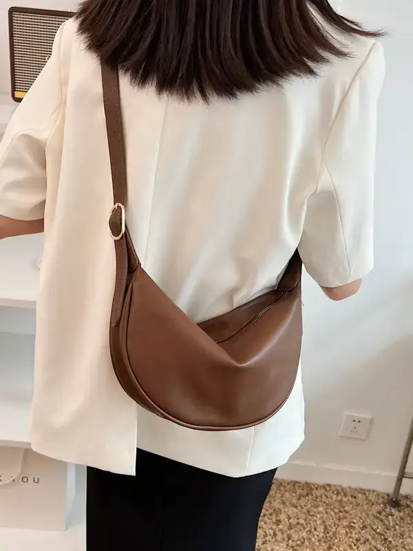 One Shoulder Underarm Bag Women's Beige 2024 - Image 10