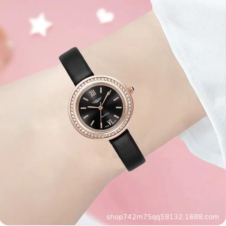Elegant Black Quartz Watch for Women - Image 5