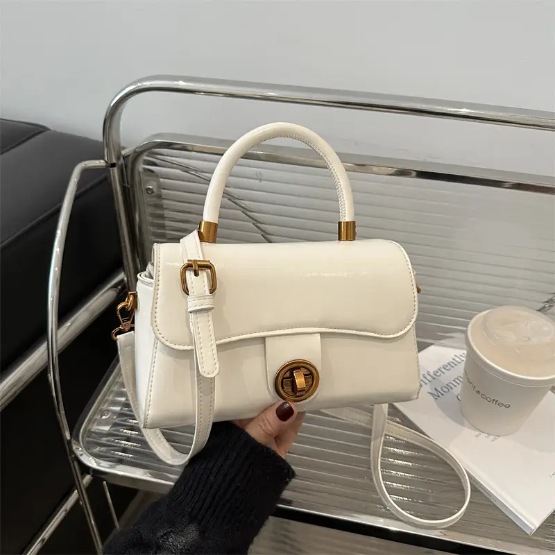 Women's Red Leather Shoulder Bag 2024 New Style - Image 8