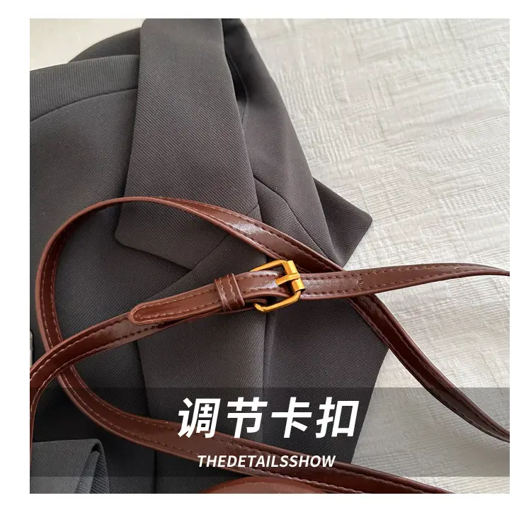 Women's Red Leather Shoulder Bag 2024 New Style — feature 5