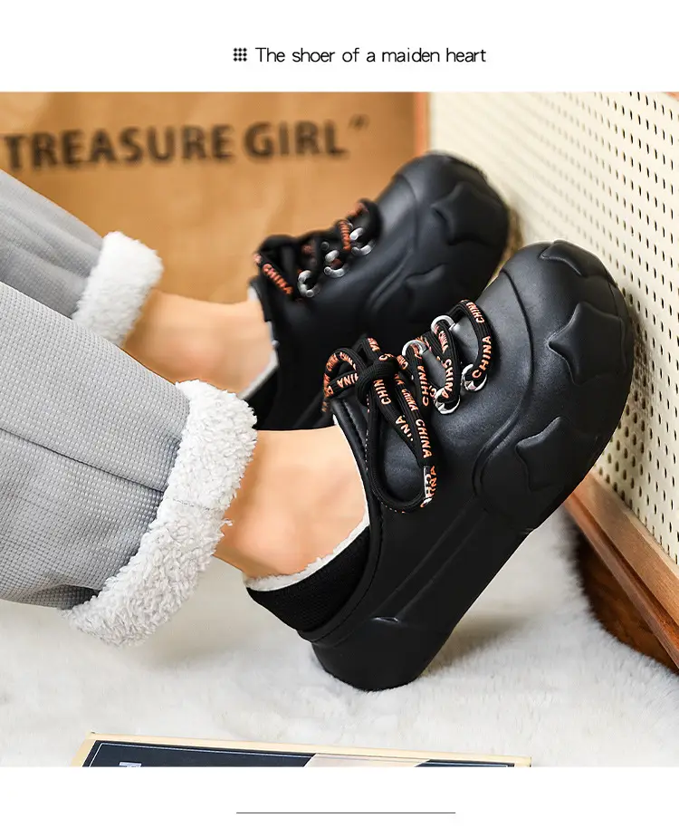 Men's Fleece Winter Slippers Green Warm Winter — feature 10