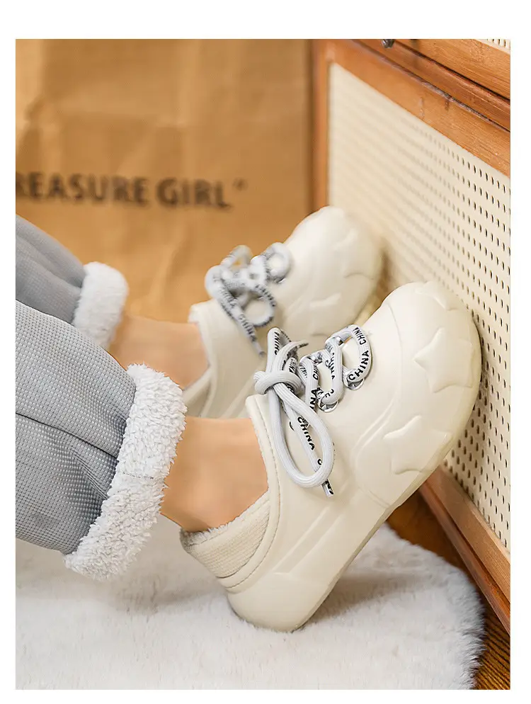 Men's Fleece Winter Slippers Green Warm Winter — feature 13