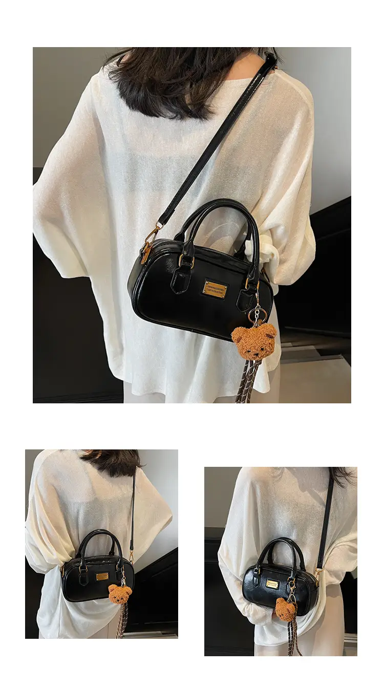 2025 Red Leather Crossbody Bag with Tassel — feature 12