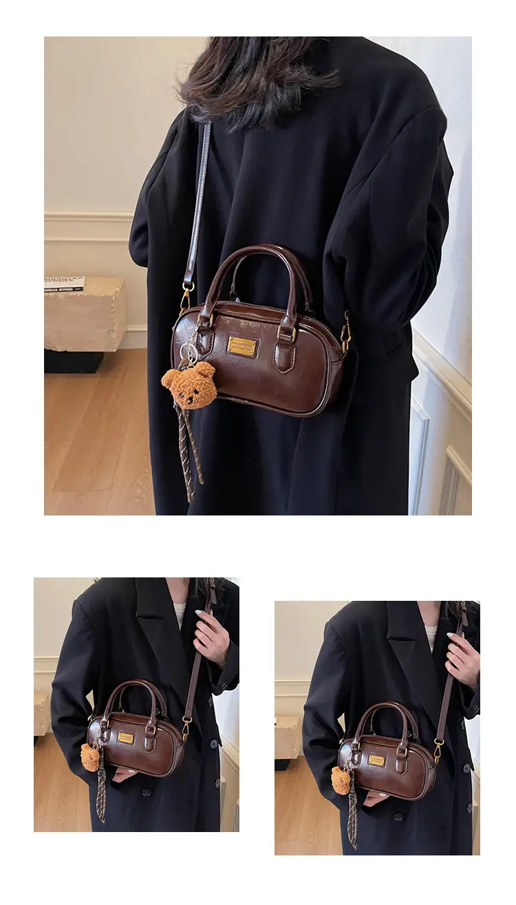 2025 Red Leather Crossbody Bag with Tassel — feature 13