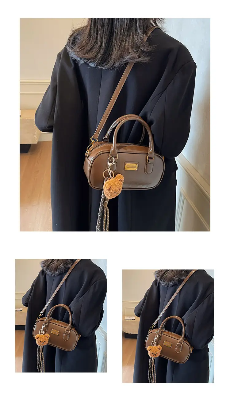 2025 Red Leather Crossbody Bag with Tassel — feature 14
