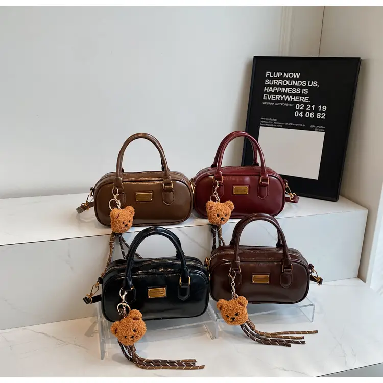 2025 Red Leather Crossbody Bag with Tassel — feature 16