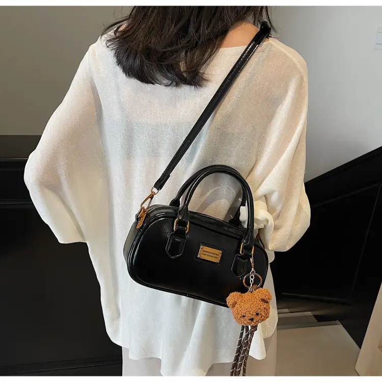 2025 Red Leather Crossbody Bag with Tassel — feature 17
