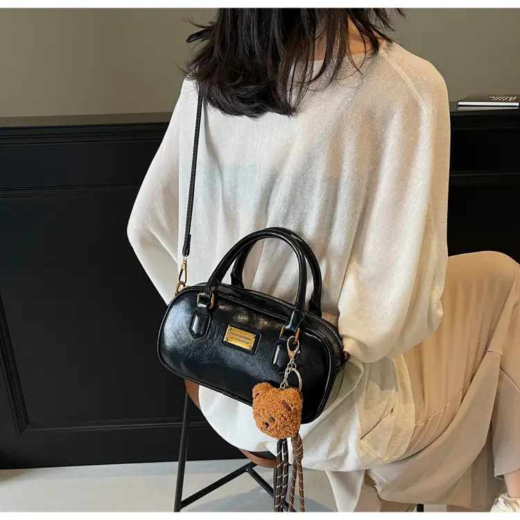 2025 Red Leather Crossbody Bag with Tassel — feature 18